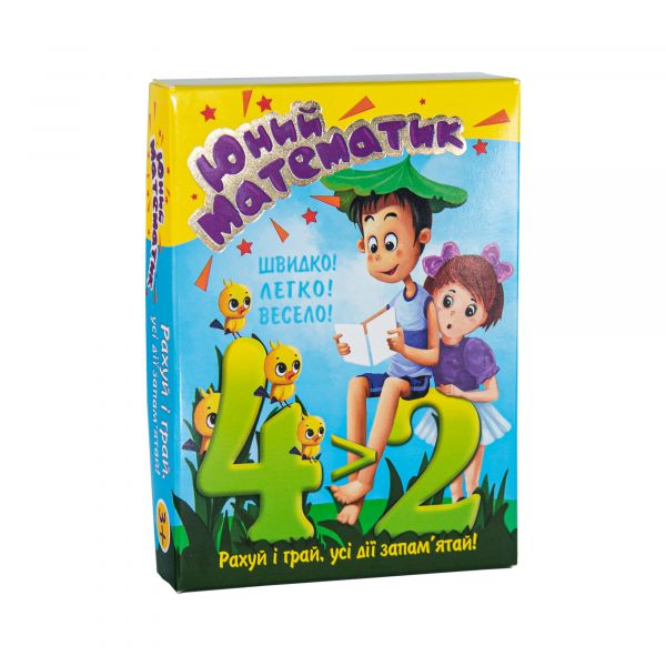 Навчальні картки Strateg Юний математик українською мовою (30760)