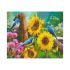 Алмазна мозаїка Strateg ПРЕМІУМ Птахи та соняшники 30х40 см HX026