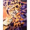 Картина за номерами Strateg ПРЕМІУМ Погляд леопарда з лаком розміром 40х50 см VA-3366