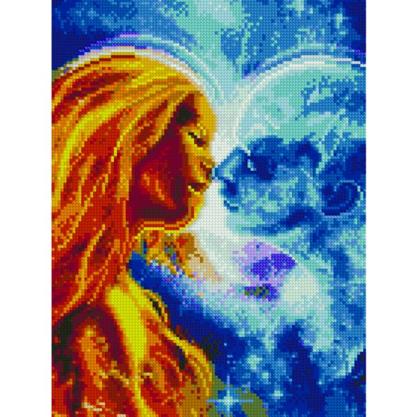 Набір для творчості алмазна картина Протилежності Strateg розміром 30х40 см кр (HX284)