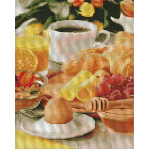 Алмазна мозаїка Strateg ПРЕМІУМ Цукрова насолода розміром 30х40 см HX442