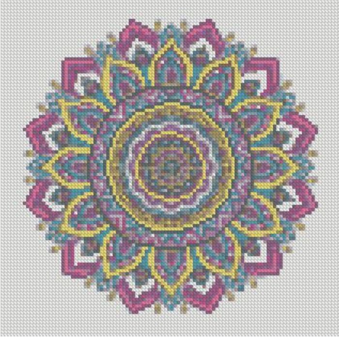 Набір для творчості алмазна картина Візерунки у стилі мандала Strateg розміром 30х30 см кр (CA-0061)