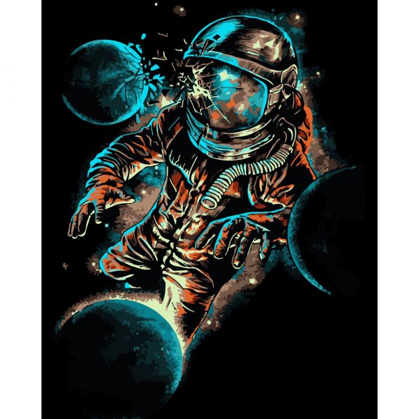 Набір для розпису по номерах Невагомість Strateg розміром 40х50 см (DY172)