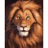 Картина за номерами Strateg ПРЕМІУМ Посмішка лева розміром 40х50 см (DY198)