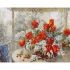 Картина за номерами Strateg ПРЕМІУМ Тюльпани та бузок розміром 40х50 см (GS129)