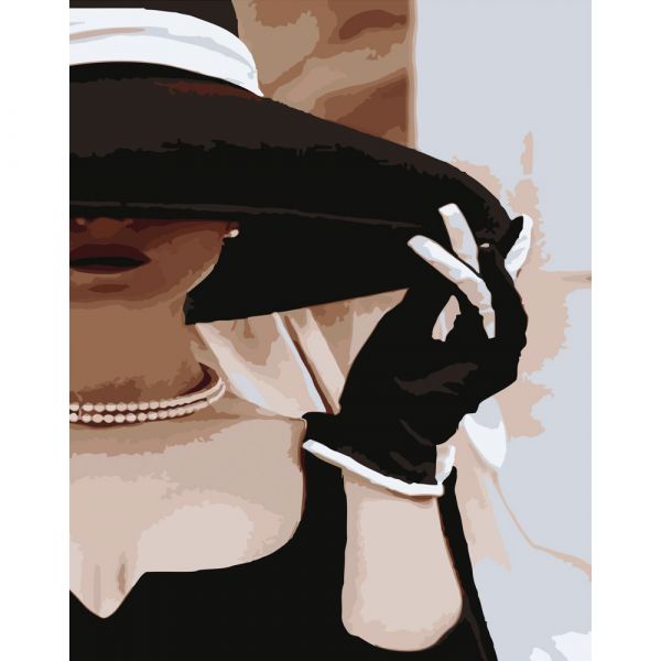 Набір для розпису по номерах По краях капелюха Strateg розміром 40х50 см (DY243)