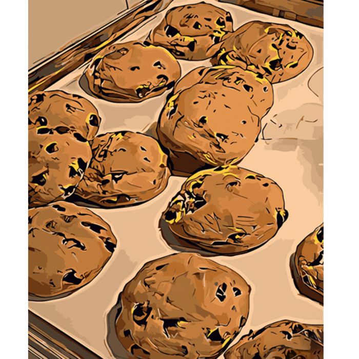 Набір для розпису по номерах Пряне печиво Strateg розміром 40х50 см (DY312)