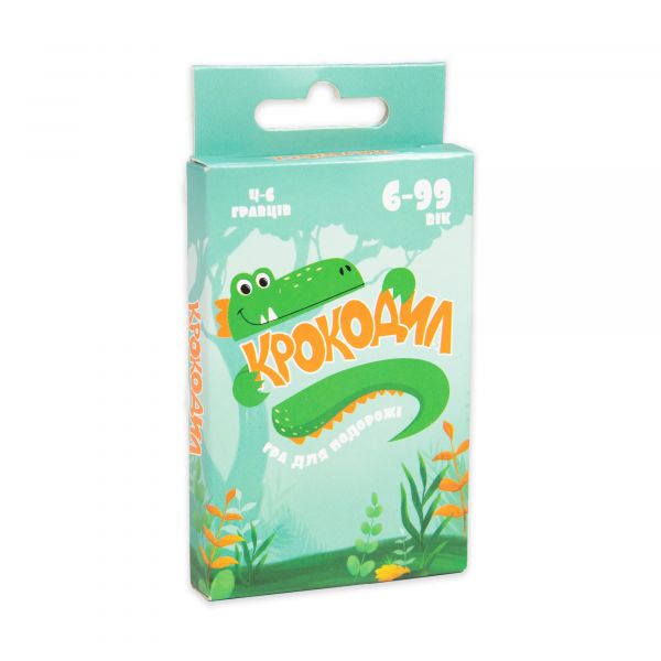 Настільна гра Strateg Крокодил - дорожня версія розважальна українською мовою (30786)