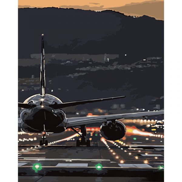 Картина за номерами Strateg ПРЕМІУМ На початку польоту розміром 40х50 см (GS621)