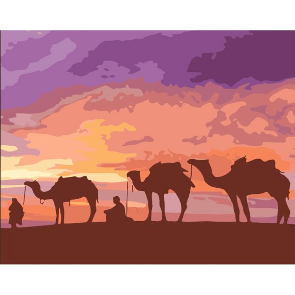Набір для розпису по номерах Бедуїни Єгипту Strateg розміром 40х50 см (DY373)