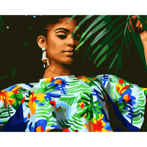 Набір для розпису по номерах Яскраві фарби Strateg розміром 40х50 см (GS836)