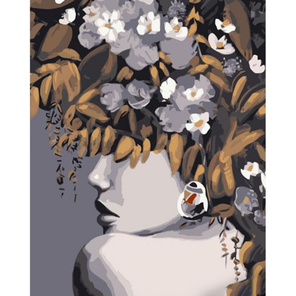 Набір для розпису по номерах Золота таємничість  Strateg розміром 40х50 см (GS1001)