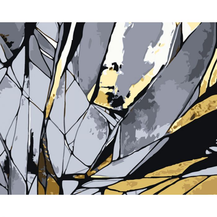 Набір для розпису по номерах Розбите скло Strateg розміром 40х50 см (GS1087)