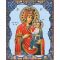 Картина за номерами Strateg ПРЕМІУМ Богородиця  з лаком розміром 40х50 см (GS1122)