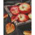 Алмазна картина Strateg ПРЕМІУМ Соковиті яблука розміром 40х50 см (L-043)