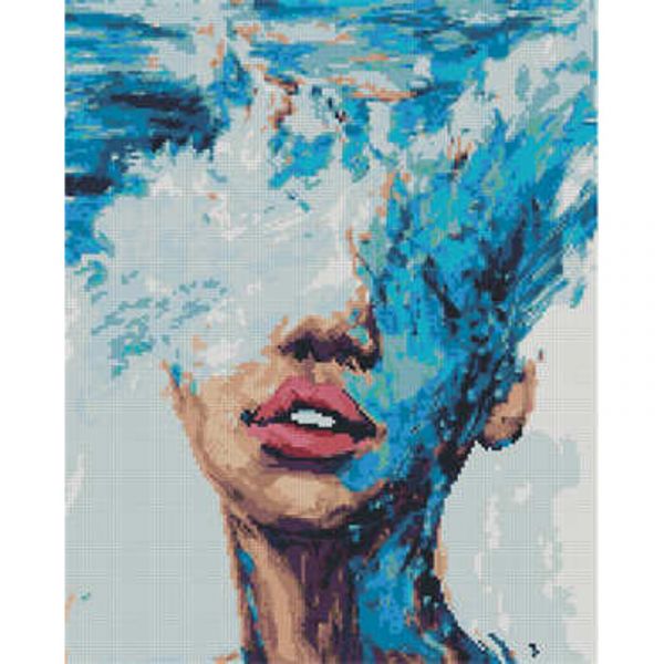 Алмазна картина Strateg ПРЕМІУМ Очищення водою розміром 40х50 см (L-064)