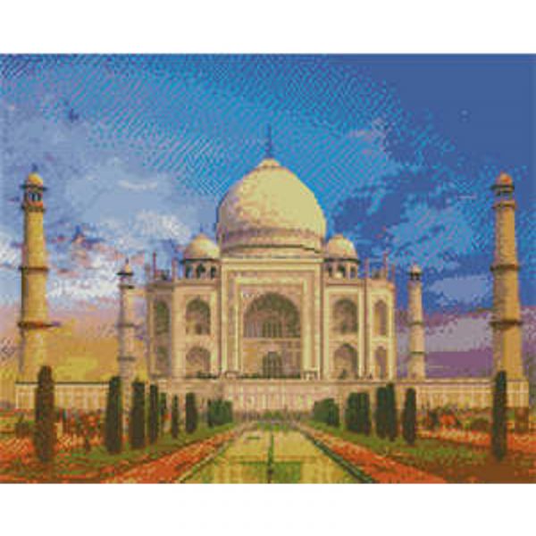Набір для творчості алмазна картина Величний Тадж Махал Strateg розміром 40х50 см (L-492)