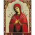 Алмазна мозаїка Strateg ПРЕМІУМ Семістрильна ікона 2 розміром 30х40 см (KB085)