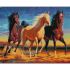 Набір для творчості алмазна картина Трійка скакунів Strateg розміром 30х40 см (KB122)