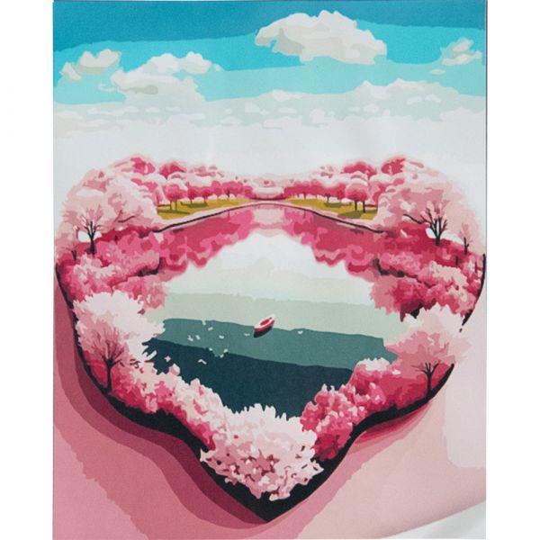 Картина за номерами Strateg   Озеро кохання розміром 50х50 см (АА017)