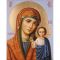 Алмазна мозаїка Strateg ПРЕМІУМ Казанська Ікона Божої Матері без підрамника розміром 40х50 см  (JSFH85888)