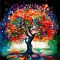 Картина за номерами "Дерево змін" проєктивна картина. Сюжет № 4 розміром 40х40 см (AV4040-24)