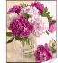 Алмазна мозаїка Strateg ПРЕМІУМ Ніжні півонії розміром 30х40 см (HEG86914)