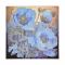 Алмазна мозаїка Strateg ПРЕМІУМ Синя симфонія квітів на паперовій основі розміром 18х18 см (JUB14391)