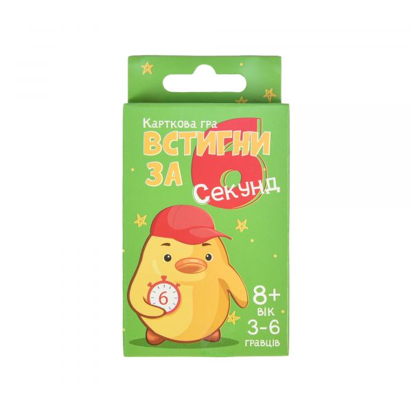 Карткова гра Strateg Встигни за 6 секунд інтелектуальна розважальна українською мовою (30391)