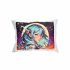 Подушка  "Аніме дівчина у мистецькому світі" розмір 26*35 см (рожева) з нанесенням сублімації  (60679)