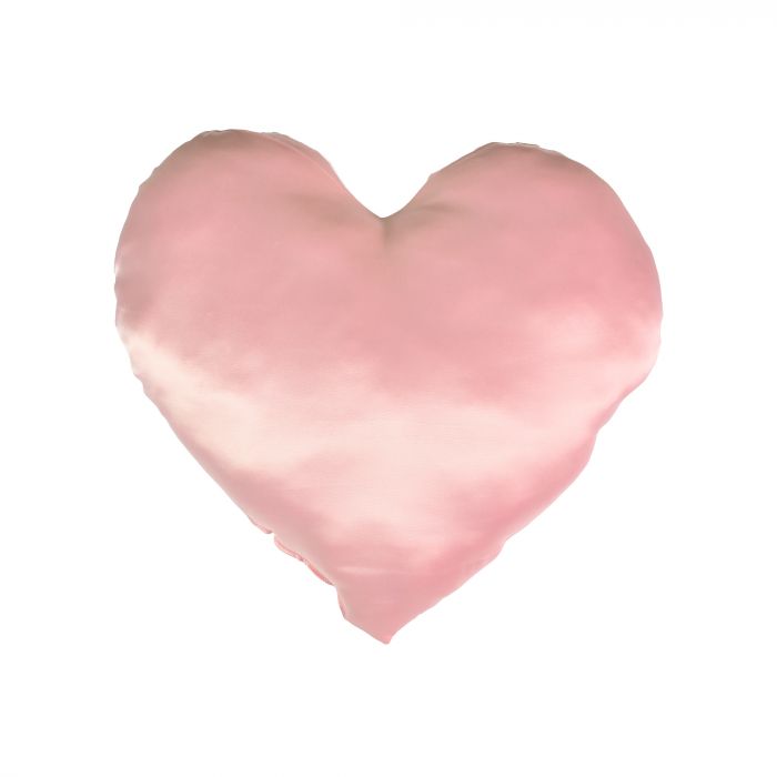 Подушка "Серце" "Аніме дівчина з кошеням" (рожева) з нанесенням сублімації (60701)