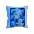 Подушка плюшева "Аніме, дівчина з кошеням" розмір 35*35 см блакитна (60731)