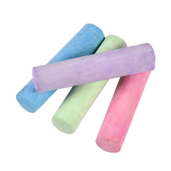 Крейда Велика кругла - 4 штуки Strateg різнокольорова (50115)