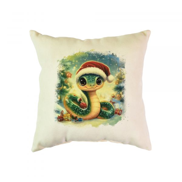 Подушка мікровелюр "Новорічна чарівність" розмір 35*35 см  Strateg (60743)