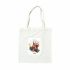 Сумка-шопер "Новорічка гілочка" розмір 38*40 см біла з ДТФ плівкою Strateg (60747)