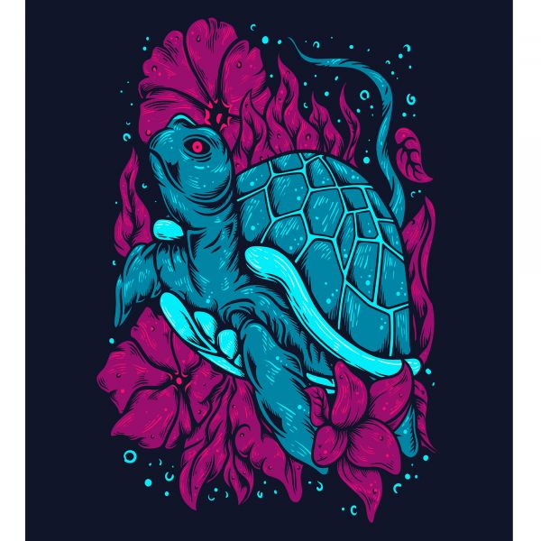 Алмазна мозаїка Strateg ПРЕМІУМ Черепахові мрії розміром 30х40 см (HEG87065)