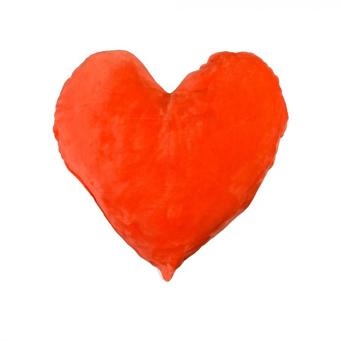 Подушка плюшева Серце "Банани в обіймах" розмір 44*40 см червона (60760)