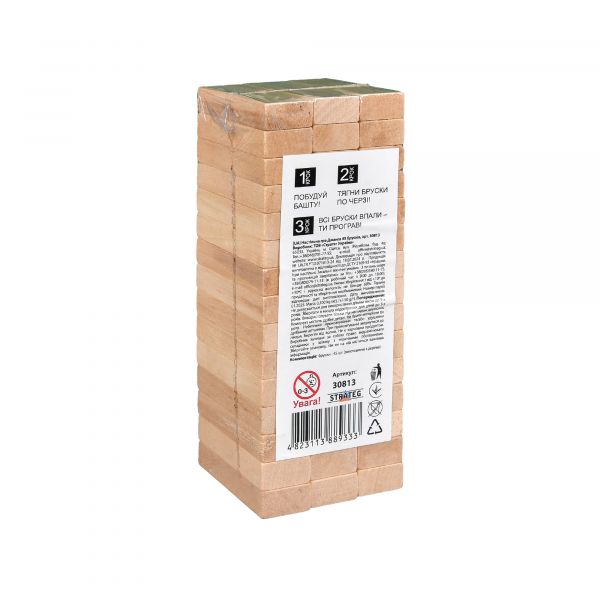 Настільна гра Strateg Джанга 45 брусків українською мовою (30813)