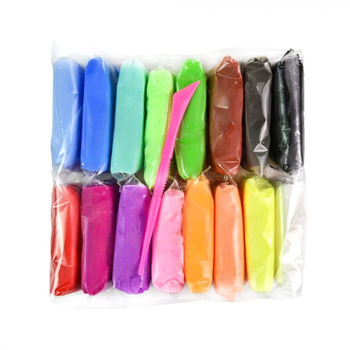 Набір для творчості "U'DO Clay 16 шт." брикет 10 г Strateg (30827)