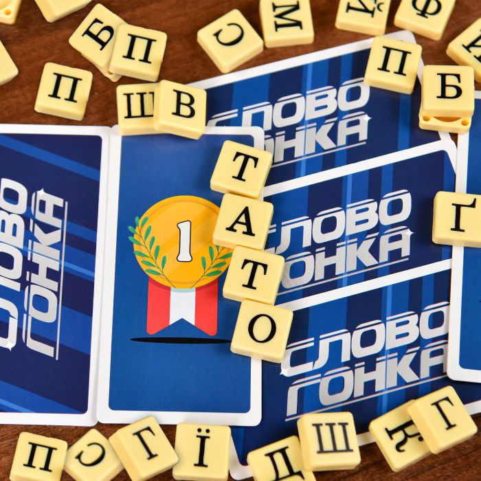 Настільна гра Strateg Словогонка українською мовою (30824)