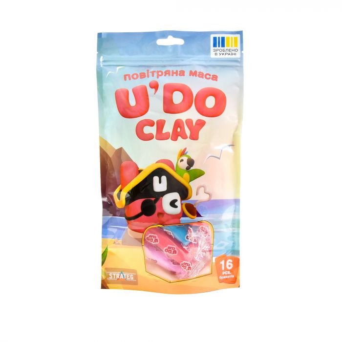 Набір для творчості "U'DO Clay 16 шт."  Strateg (30879)