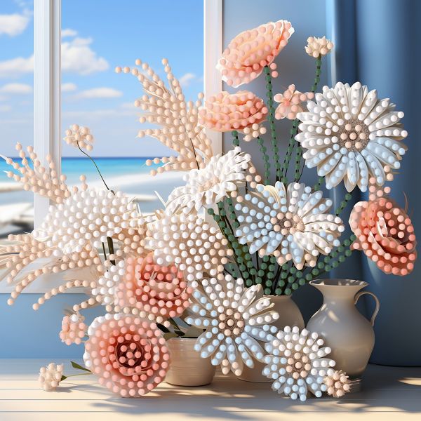 Алмазна мозаїка Strateg ПРЕМІУМ Чудовий ранок на паперовій основі розміром 18х18 см (ZAV1818-2)