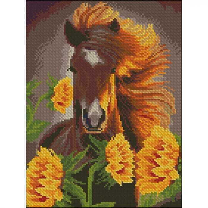 Алмазна мозаїка Strateg ПРЕМІУМ Воля без підрамника розміром 30х40 см (ZAV3040-26)