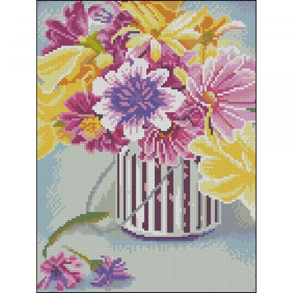 Алмазна мозаїка Strateg ПРЕМІУМ Барви життя без підрамника розміром 30х40 см (ZAV3040-34)