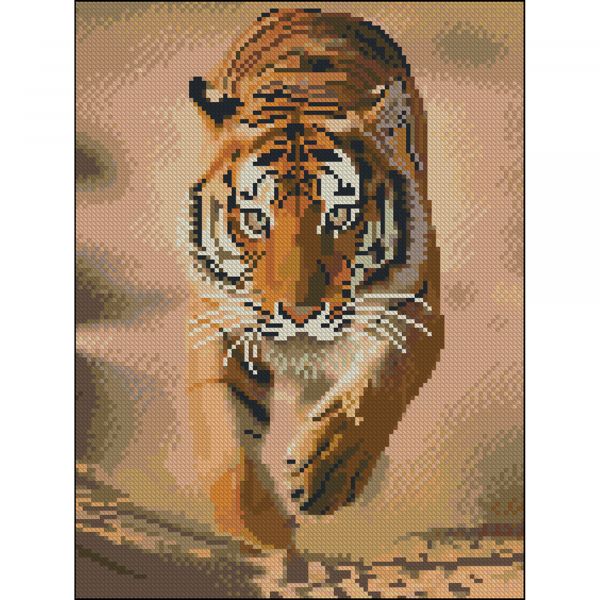 Алмазна мозаїка Strateg ПРЕМІУМ Сила без підрамника розміром 30х40 см (ZAV3040-51)