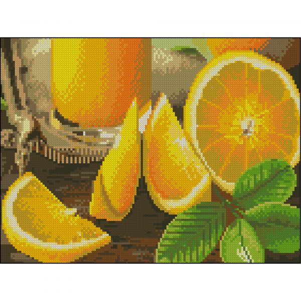 Алмазна мозаїка Strateg ПРЕМІУМ Свіжість без підрамника розміром 30х40 см (ZAV3040-52)