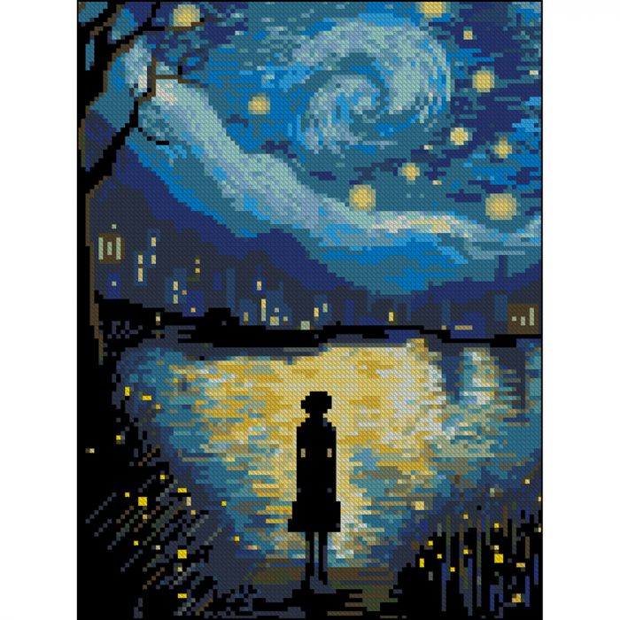 Алмазна мозаїка Strateg ПРЕМІУМ Передчуття без підрамника розміром 30х40 см (ZAV3040-41)