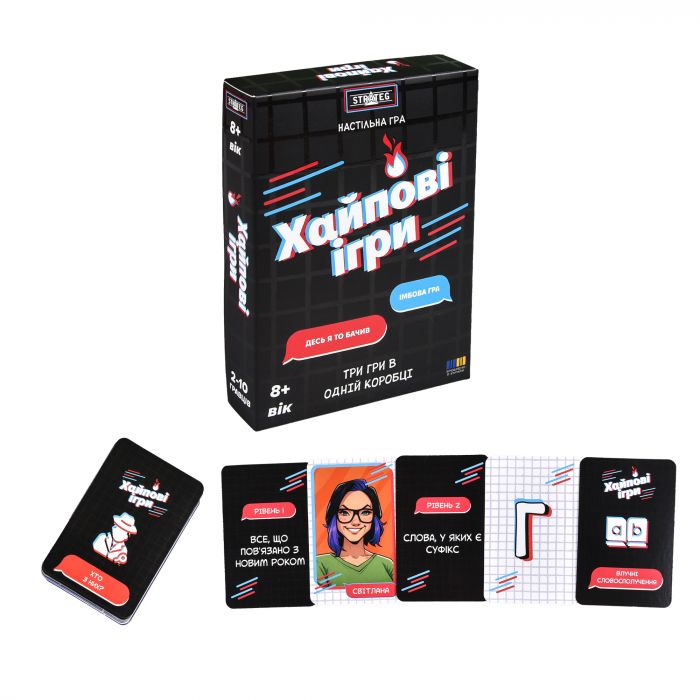 Настільна гра Strateg Хайпові ігри (30946)