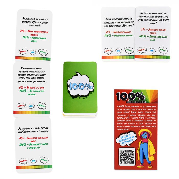 Настільна гра Strateg 100% Весела компанія (30949)