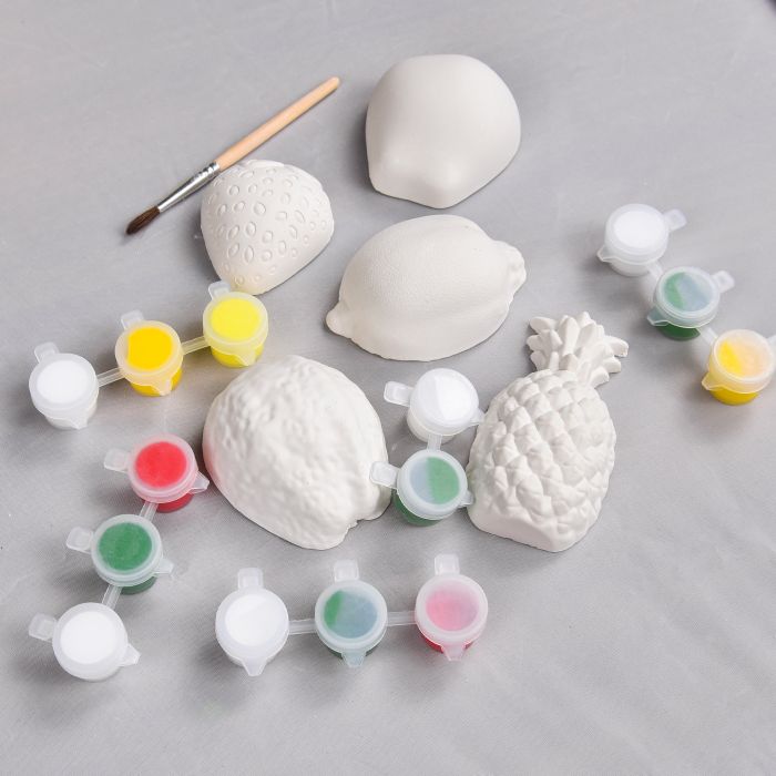 Набір для творчості Strateg Гіпсові розмальовки: розфарбуй фрукти (30989)